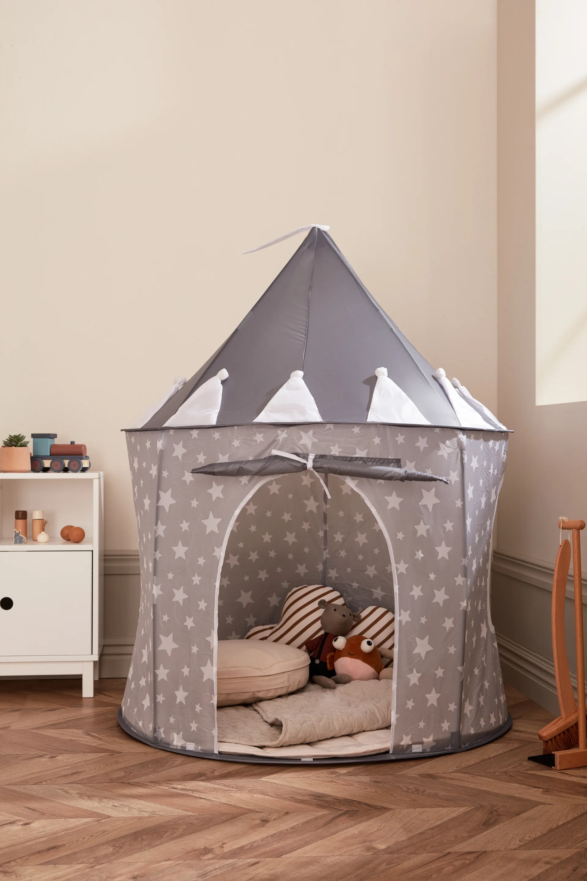 Star tent 100x130 cm, Grey Kid's Concept