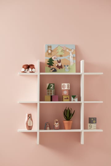 Star wall shelf 3 shelves - White - Kid's Concept