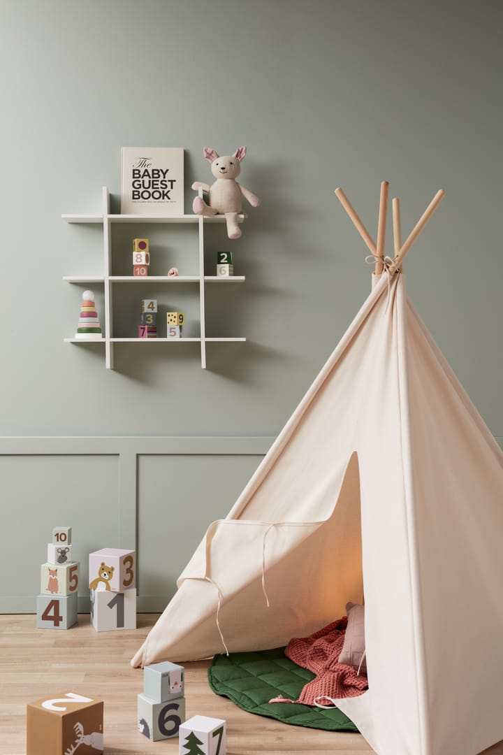 Star wall shelf 3 shelves - White - Kid's Concept