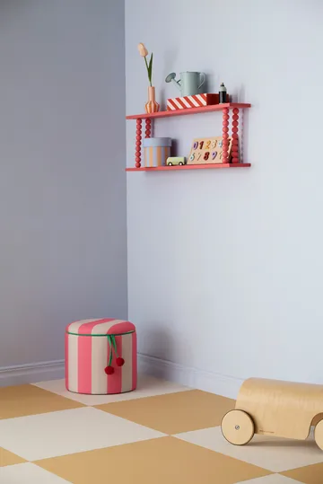 Storage cylinder pouf - Pink, Ø40x30.5 cm - Kid's Concept