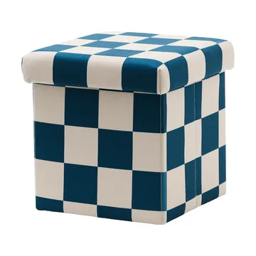 Storage ottoman cube - Blue-green, 30x30 cm - Kid's Concept