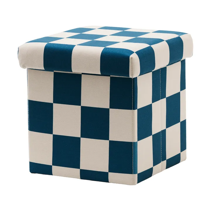 Storage ottoman cube - Blue-green, 30x30 cm - Kid's Concept