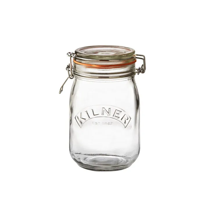 Kilner bottle with swing top - Clear, 1 L - Kilner