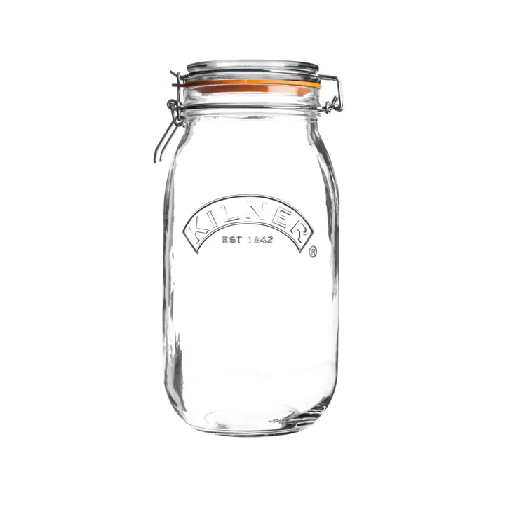 Kilner bottle with swing top - Clear, 1 L - Kilner