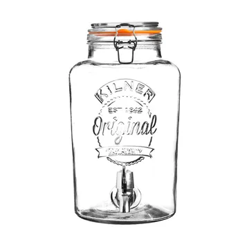 Kilner drinks dispenser with tap - Clear-stainless steel, 8 L - Kilner