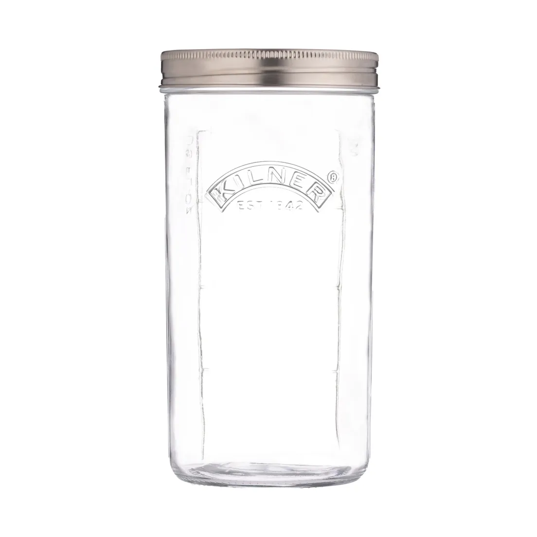 Kilner fermentation set, Clear-stainless steel, 1 L Kilner