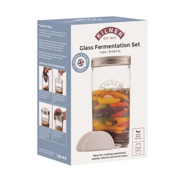 Kilner fermentation set - Clear-stainless steel, 1 L - Kilner