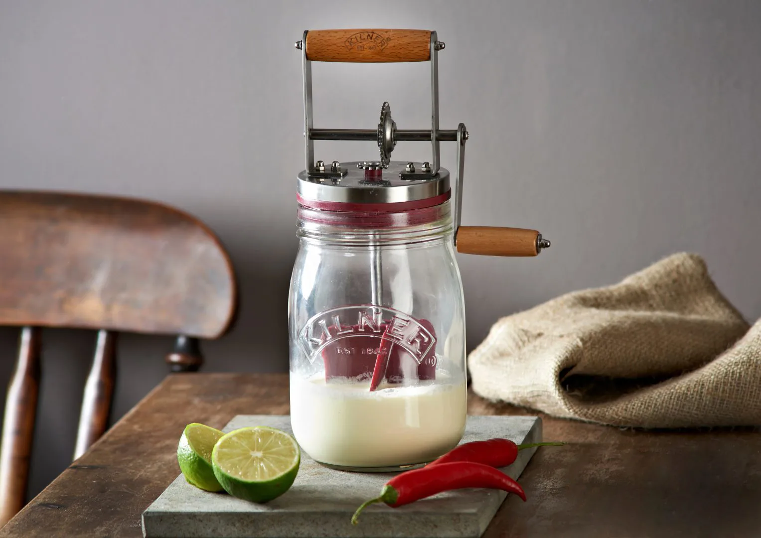 Kilner FRESH storage jar, Clear-grey, 1 L Kilner