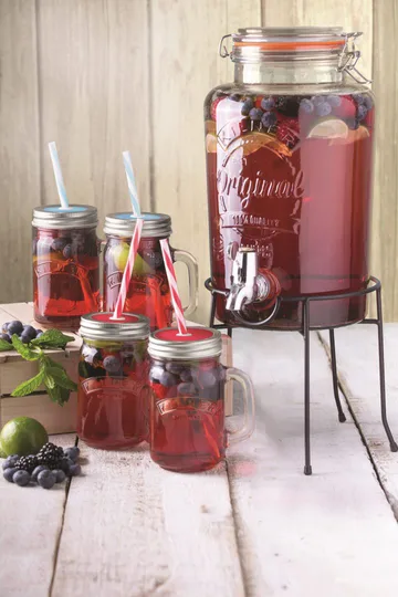 Kilner round jar with clamp - Clear, 1.5 L - Kilner
