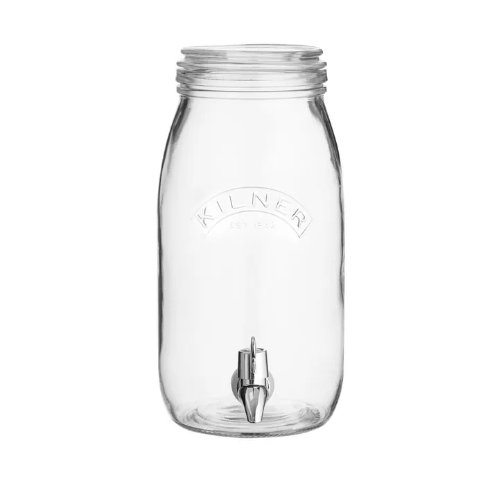 Kilner round jar with clamp - Clear, 3 L - Kilner