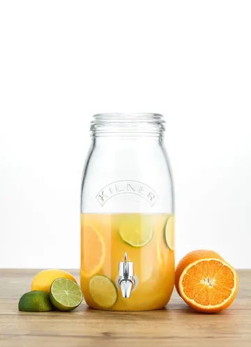 Kilner round jar with clamp - Clear, 3 L - Kilner
