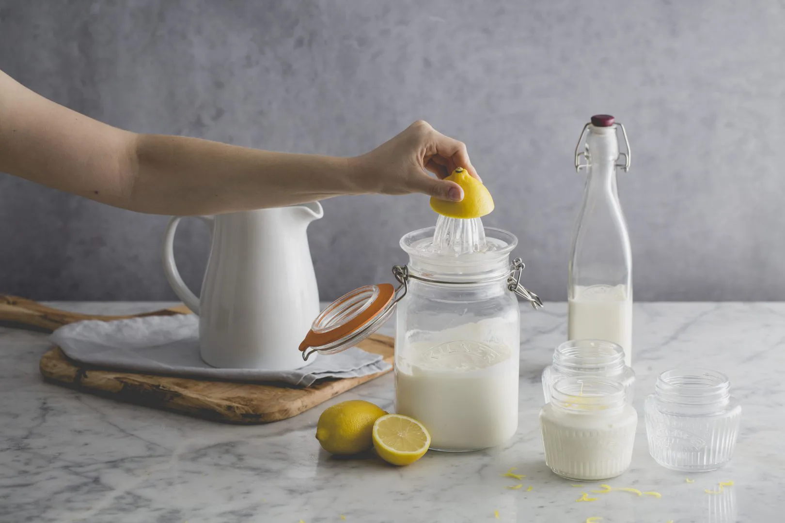 Kilner round preserving jar, Clear-gold, 1 L Kilner