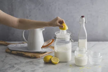 Kilner round preserving jar - Clear-gold, 1 L - Kilner