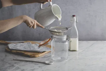 Kilner round preserving jar - Clear-gold, 1 L - Kilner