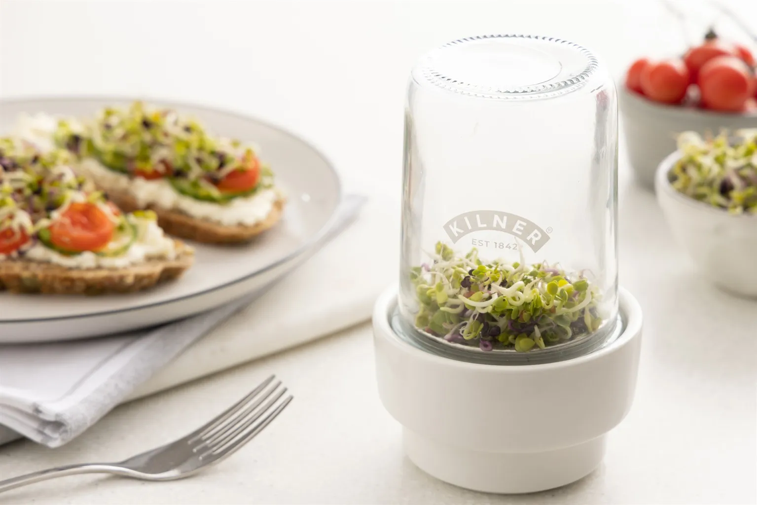 Kilner sprouting set, Clear-white, 500 ml Kilner