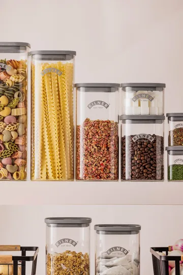Kilner square clip top jar - Clear, 1 L - Kilner