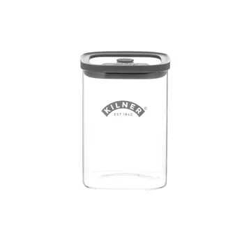 Kilner square clip top jar - Clear stainless steel, 3 L - Kilner