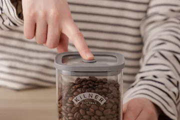 Kilner square clip top jar - Clear stainless steel, 3 L - Kilner