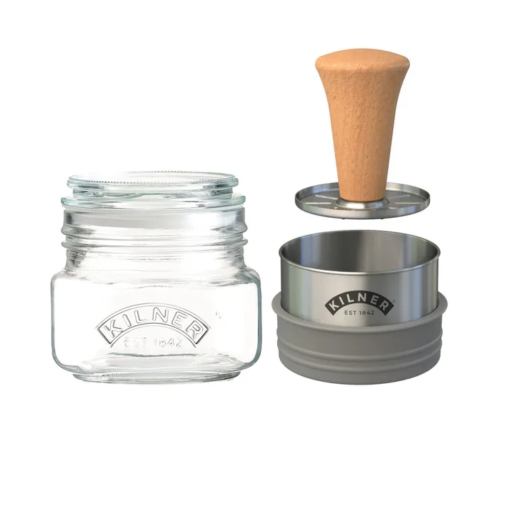 Kilner storage jar with grating lid - Silver-clear, 250 ml - Kilner