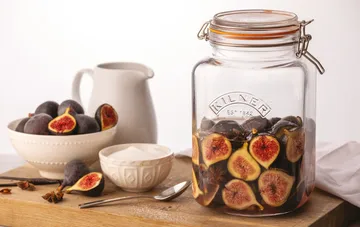 Kilner WIDE preserving jar - Clear-gold, 0.5 L - Kilner