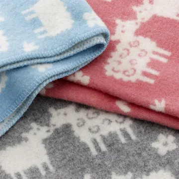 Bää childrens blanket wool - grey - Klippan Yllefabrik