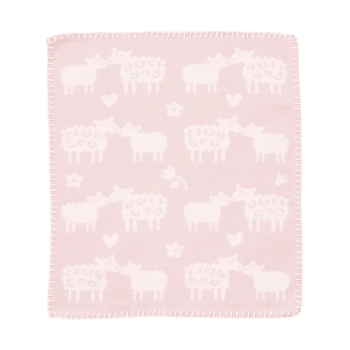 Bää security blanket - Soft pink, 34x40 cm - Klippan Yllefabrik