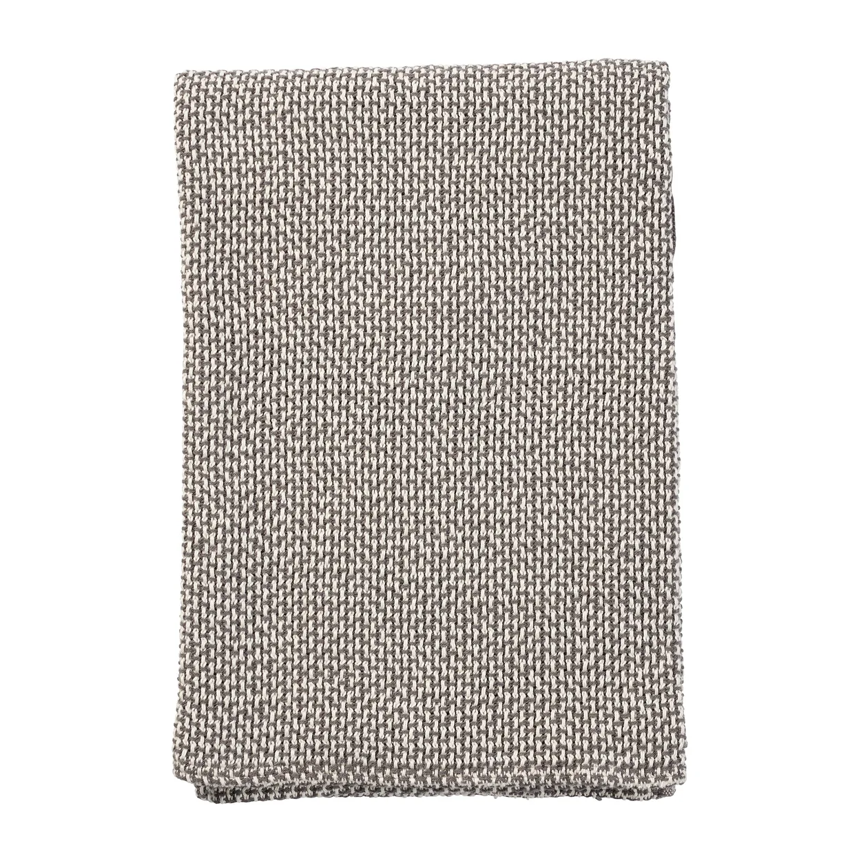 Klippan Yllefabrik Basket cotton blanket 130x180 cm Grey