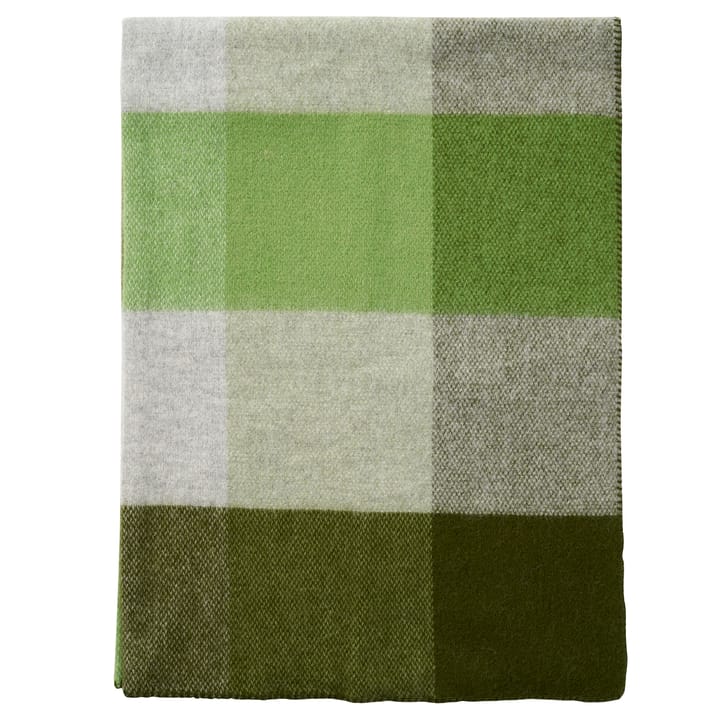 Blid wool throw 130x180 cm - green - Klippan Yllefabrik