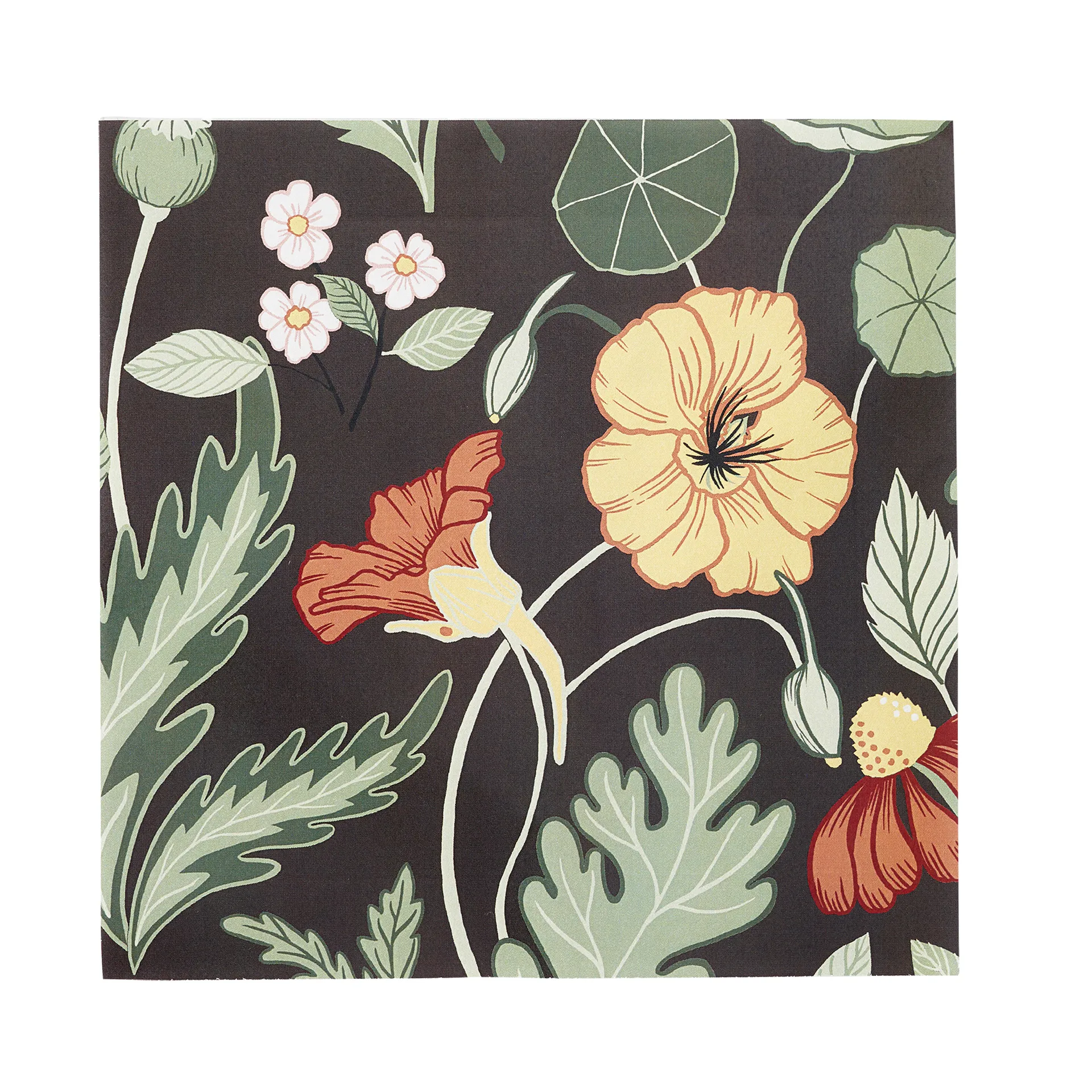 Bloom napkin 20-pack, asphalt Klippan Yllefabrik