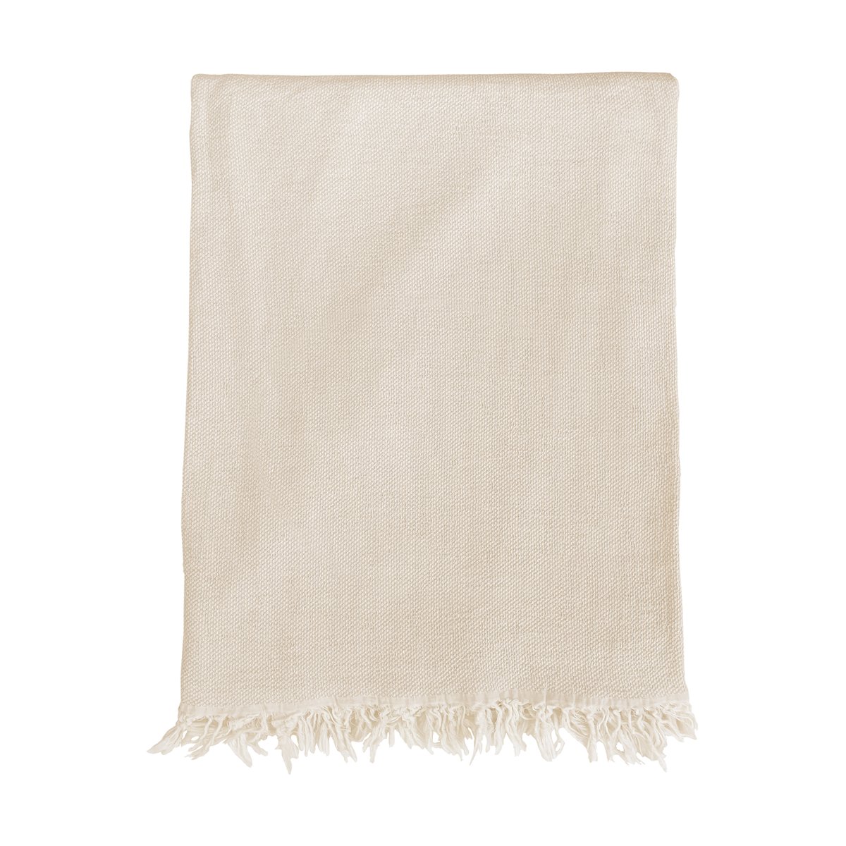 Klippan Yllefabrik Boheme cotton throw 130x170 cm Beige
