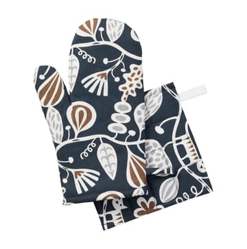 Botanical garden oven mitt - multi - Klippan Yllefabrik