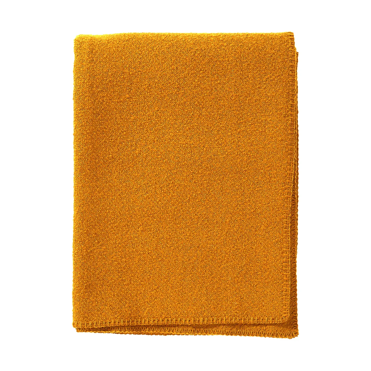 Klippan Yllefabrik Bouclé wool throw 140x200 cm Ochre