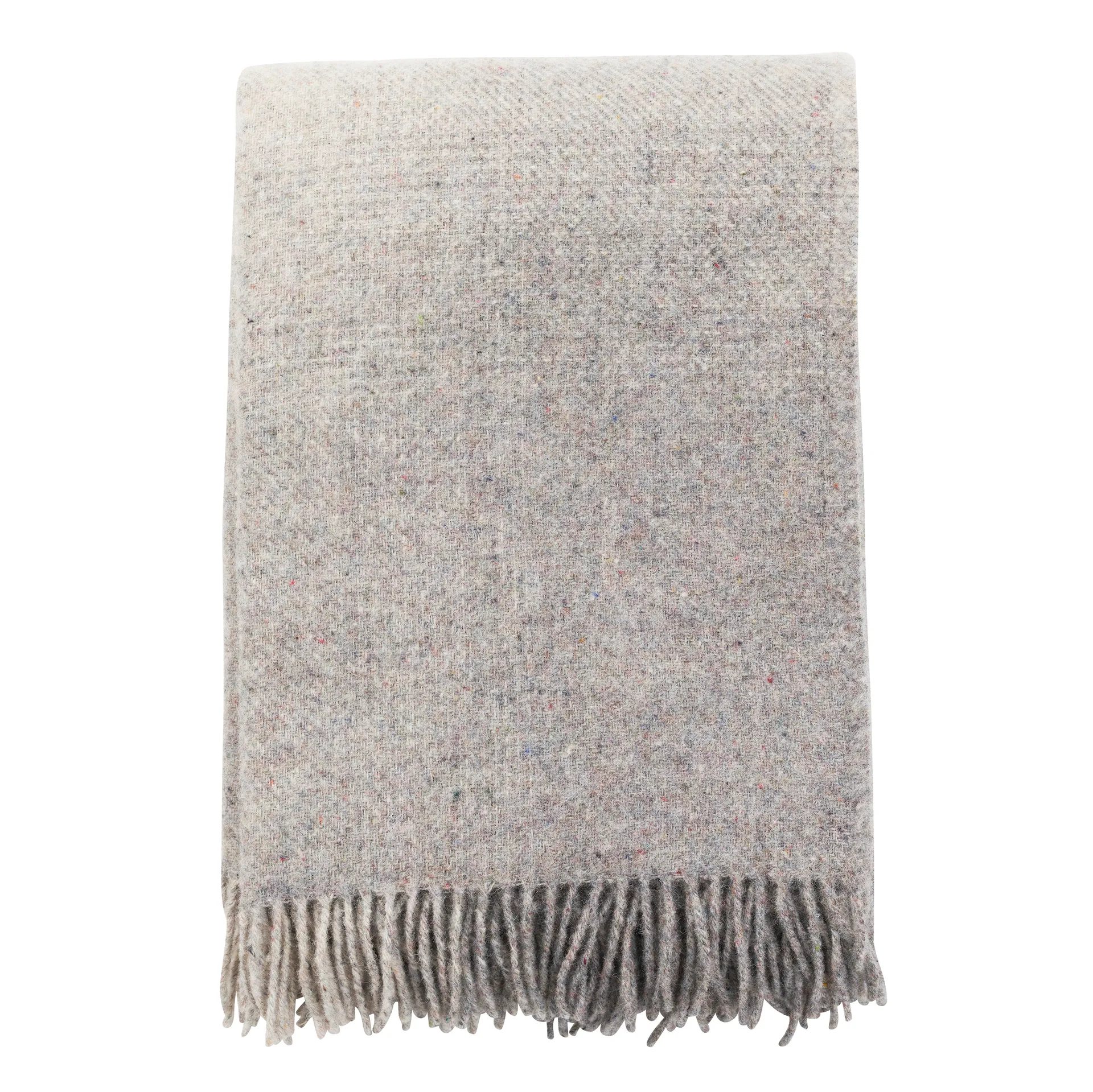 Burst wool throw, grey Klippan Yllefabrik