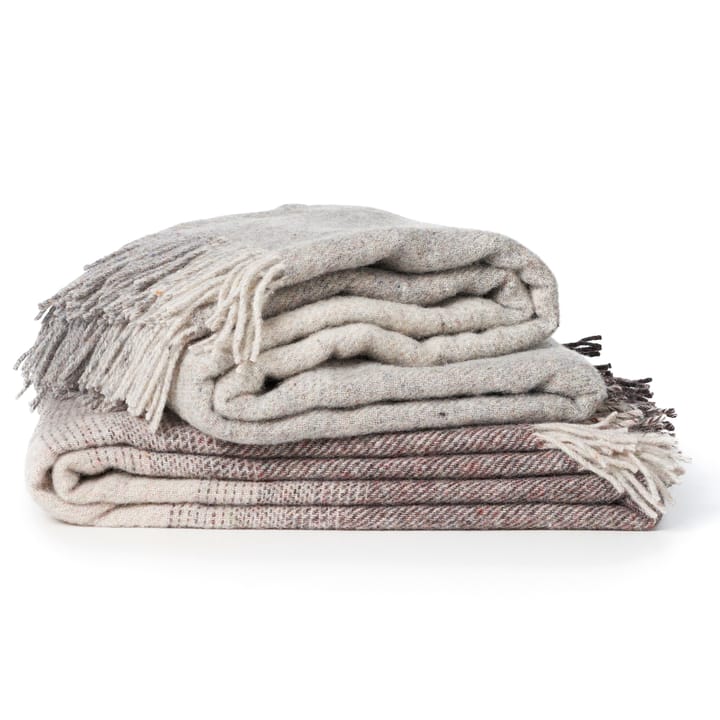 Burst wool throw, grey Klippan Yllefabrik