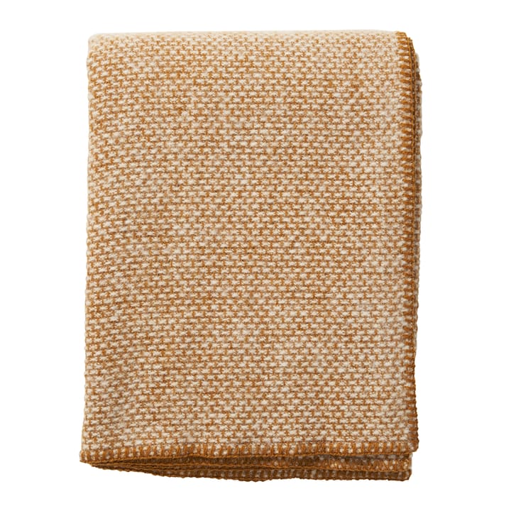 Domino wool throw - Crème caramel - Klippan Yllefabrik