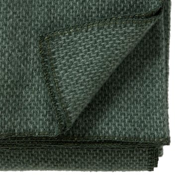 Domino wool throw - green - Klippan Yllefabrik