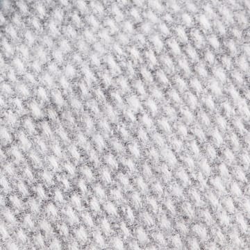 Domino wool throw - light grey - Klippan Yllefabrik
