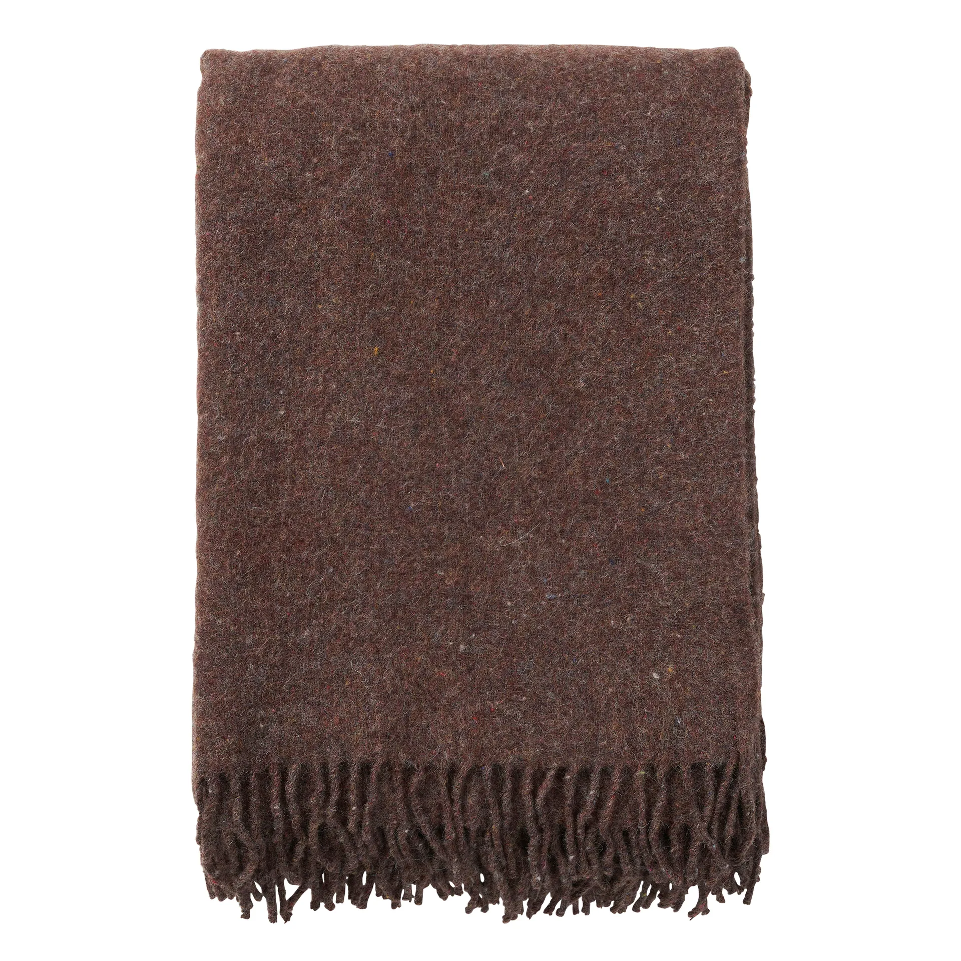 Earth wool throw, Brown Klippan Yllefabrik