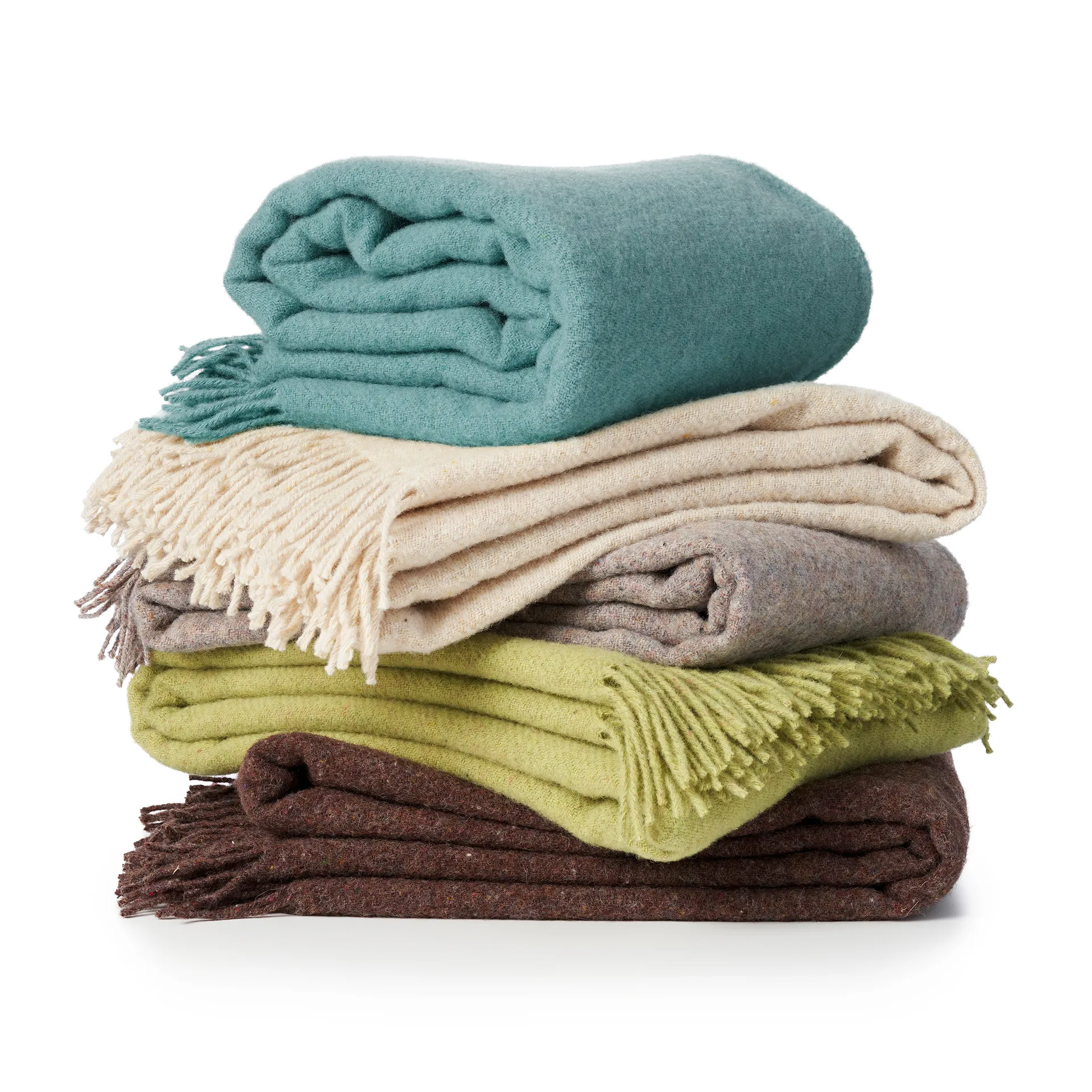 Earth wool throw, Brown Klippan Yllefabrik