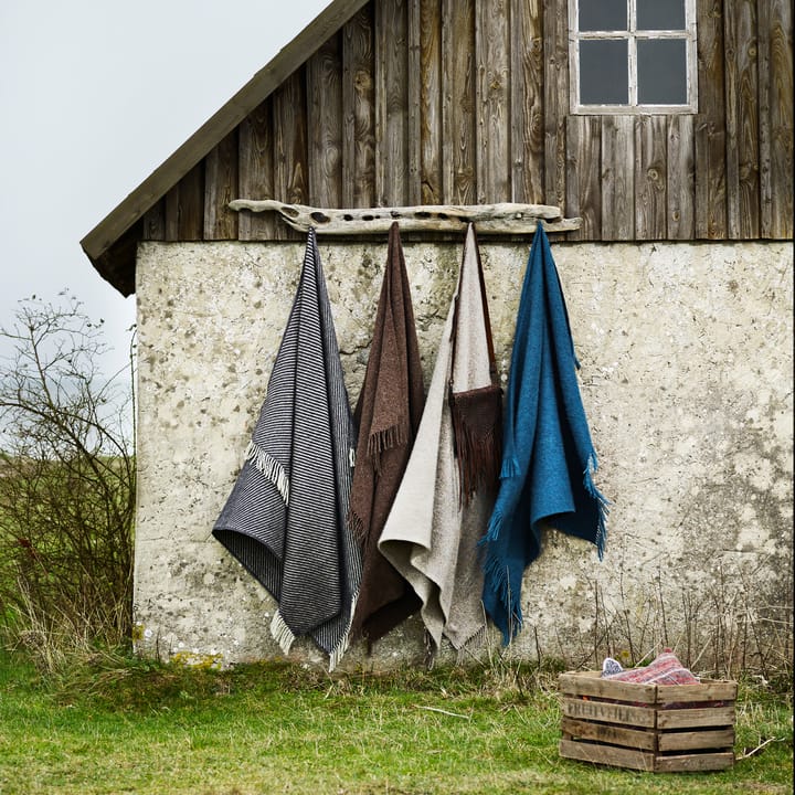 Earth wool throw, Brown Klippan Yllefabrik