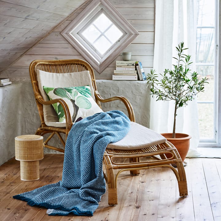 Figs fabric, Green-white Klippan Yllefabrik