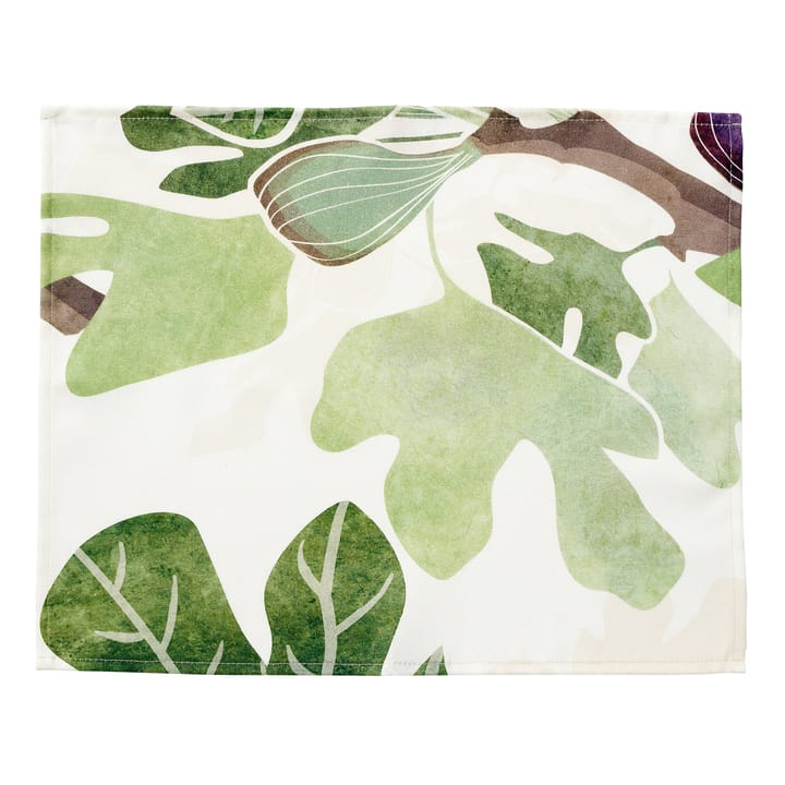 Figs place mat - Green-white - Klippan Yllefabrik