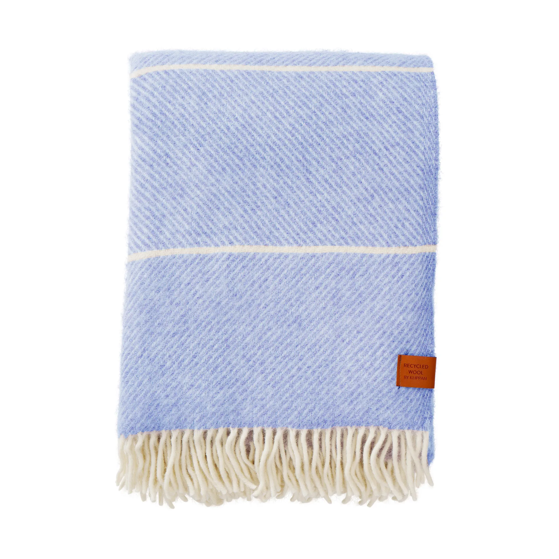 Frank wool throw 130x200 cm, Infinity blue Klippan Yllefabrik
