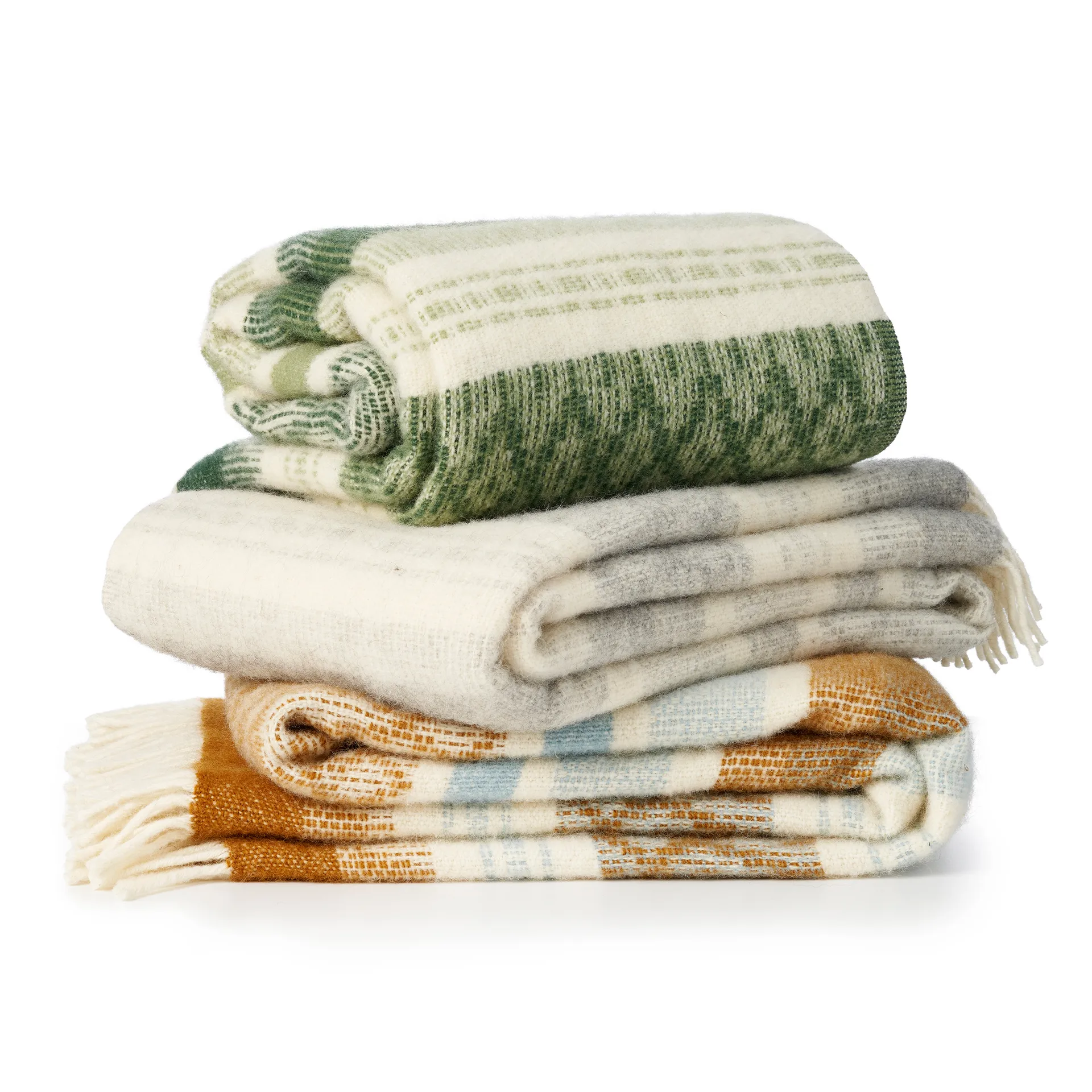 Freja wool throw, Wood Klippan Yllefabrik