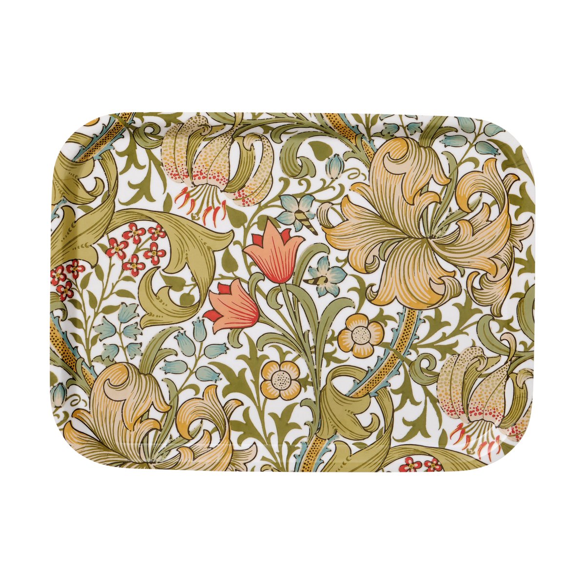 Klippan Yllefabrik Golden Lily small tray 20x27 cm Multi