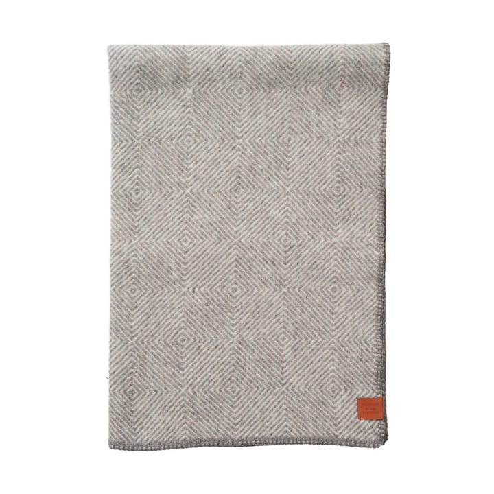 Gooseye midi wool throw 90x130 cm - Grey - Klippan Yllefabrik