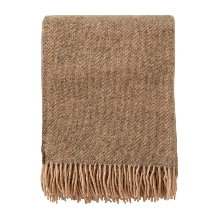 Gotland wool throw 130x200 cm - Beige - Klippan Yllefabrik