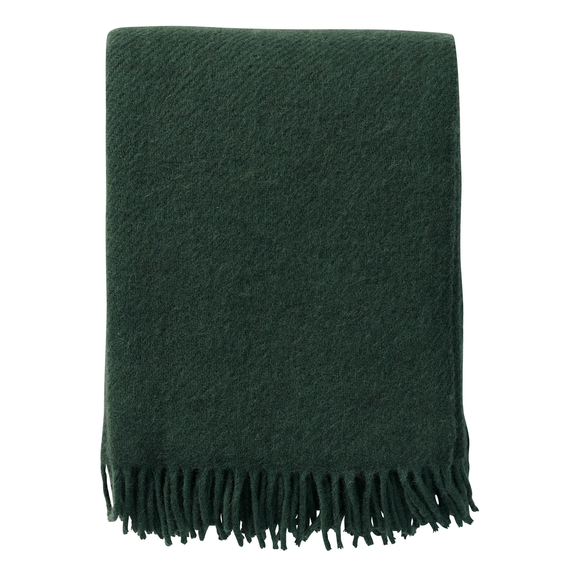 Gotland wool throw 130x200 cm, Butelj-green Klippan Yllefabrik