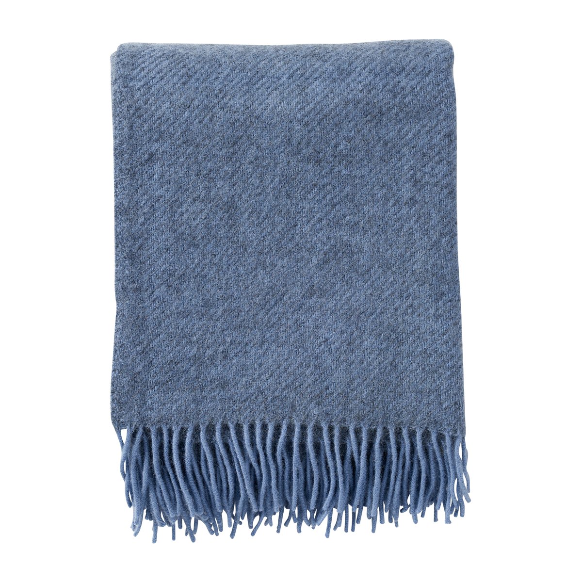 Klippan Yllefabrik Gotland wool throw 130x200 cm Infinity blue (blue)