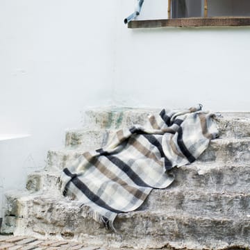 Gotland wool throw 130x200 cm - multi grey - Klippan Yllefabrik